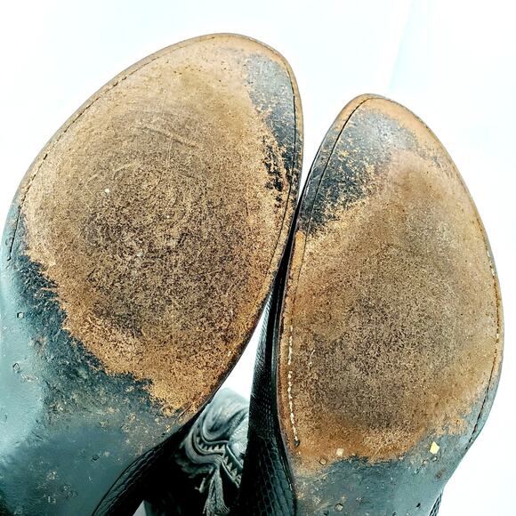 Dan Post Exotic Teju Lizard Western Boots Size 11.5 - Picture 9 of 10